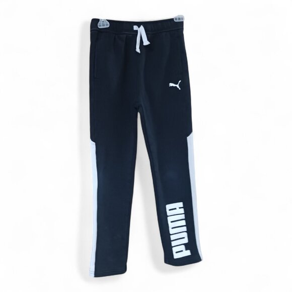 Puma Youth Boys Sweatpants Lot – Size L (10-12) – Gray/Black + Black/White, EUC - Picture 9 of 15